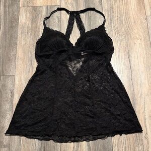 Gilligan & O'Malley Black Lace Slip